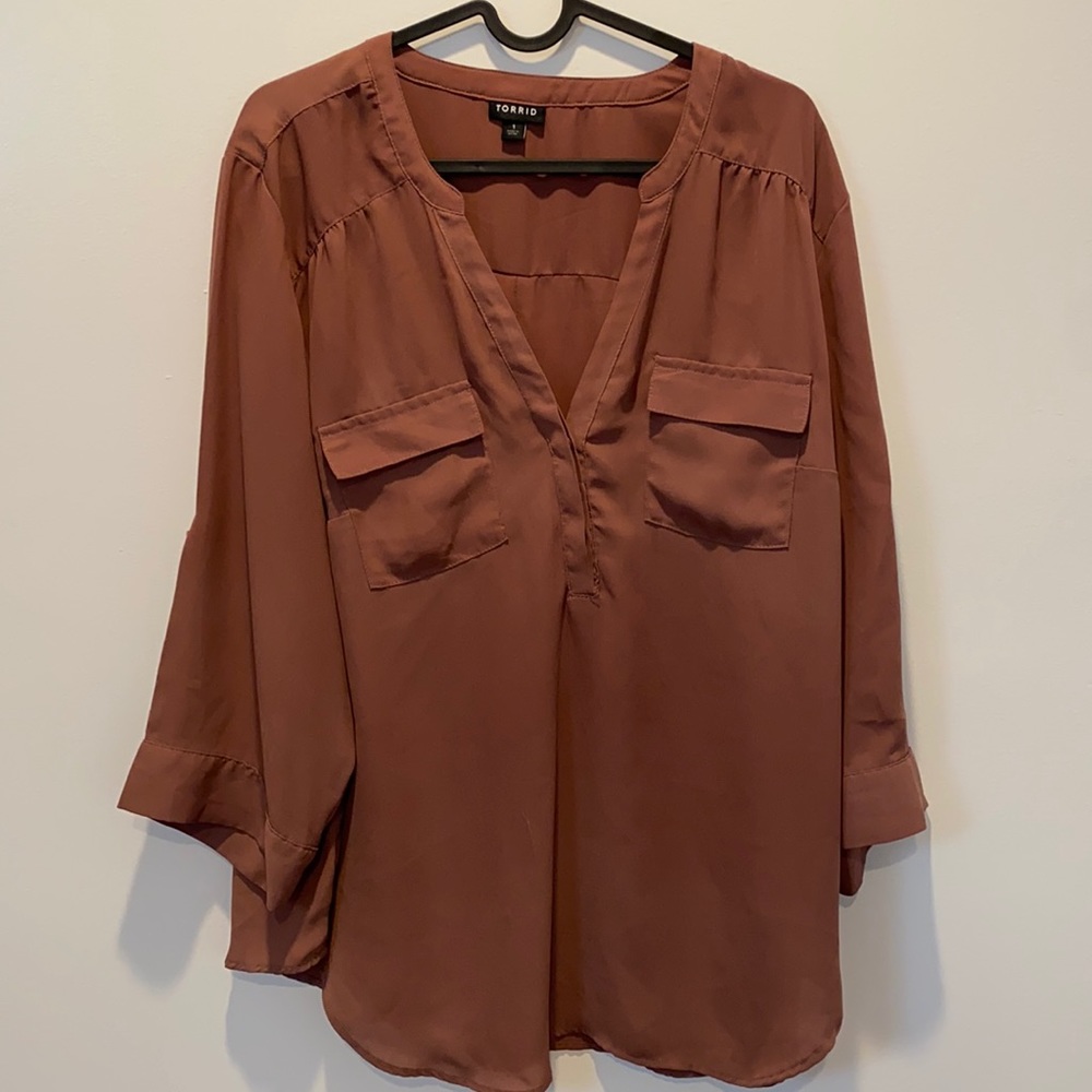 Torrid Blush Blouse